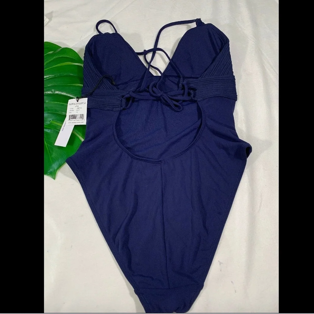 NWT $148‎ Robin Piccone Lily One-Piece Swimsuit